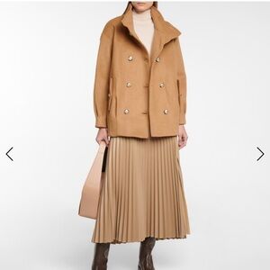 Veronica Beard Cassie Wool Camel Tan Oversized Coat Size SMALL